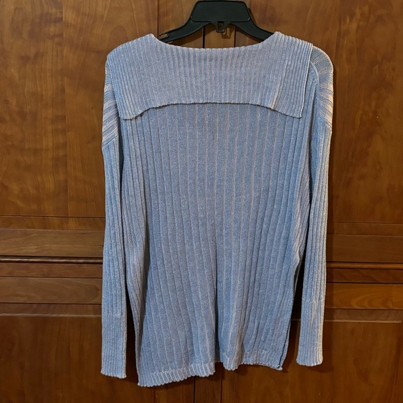 V Neck Relaxed Blended Sweater - Picture 3 of 7